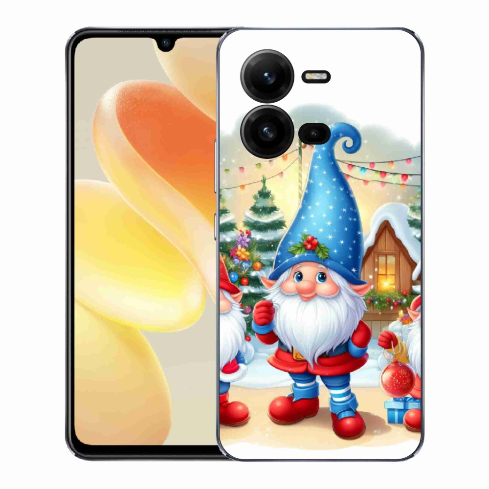 Gélový kryt mmCase na Vivo X80 Lite - vianočné škriatkovia