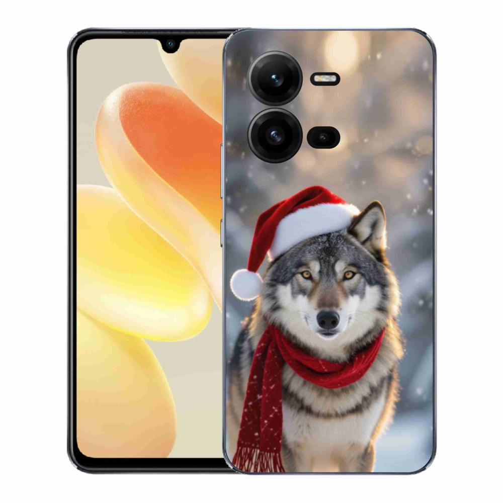 Gélový kryt mmCase na Vivo X80 Lite - vianočný vlk