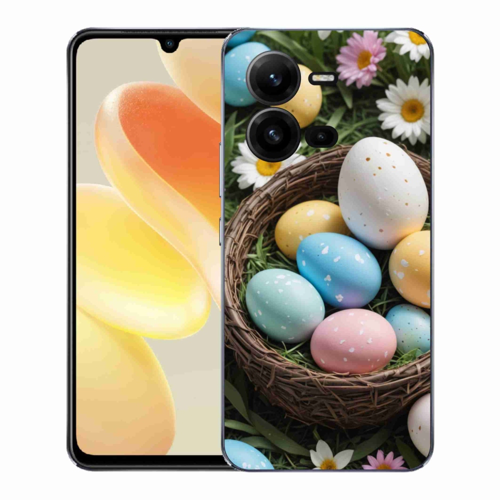 Gélový kryt mmCase na Vivo X80 Lite - veľkonočné vajíčka 2