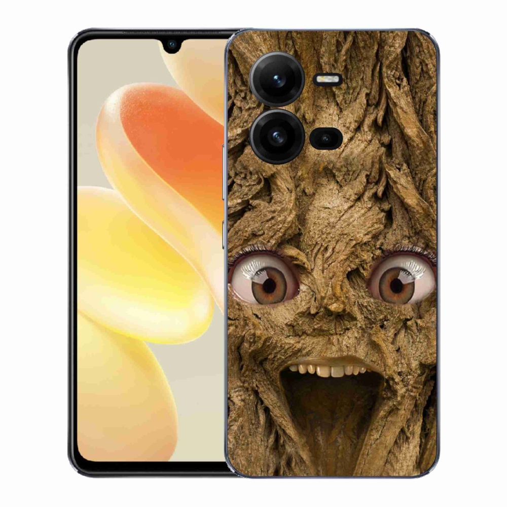 Gélový kryt mmCase na Vivo X80 Lite - veselý strom s očami