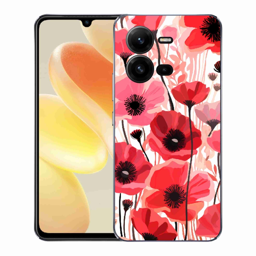 Gélový kryt mmCase na Vivo X80 Lite - vlčí mak 1