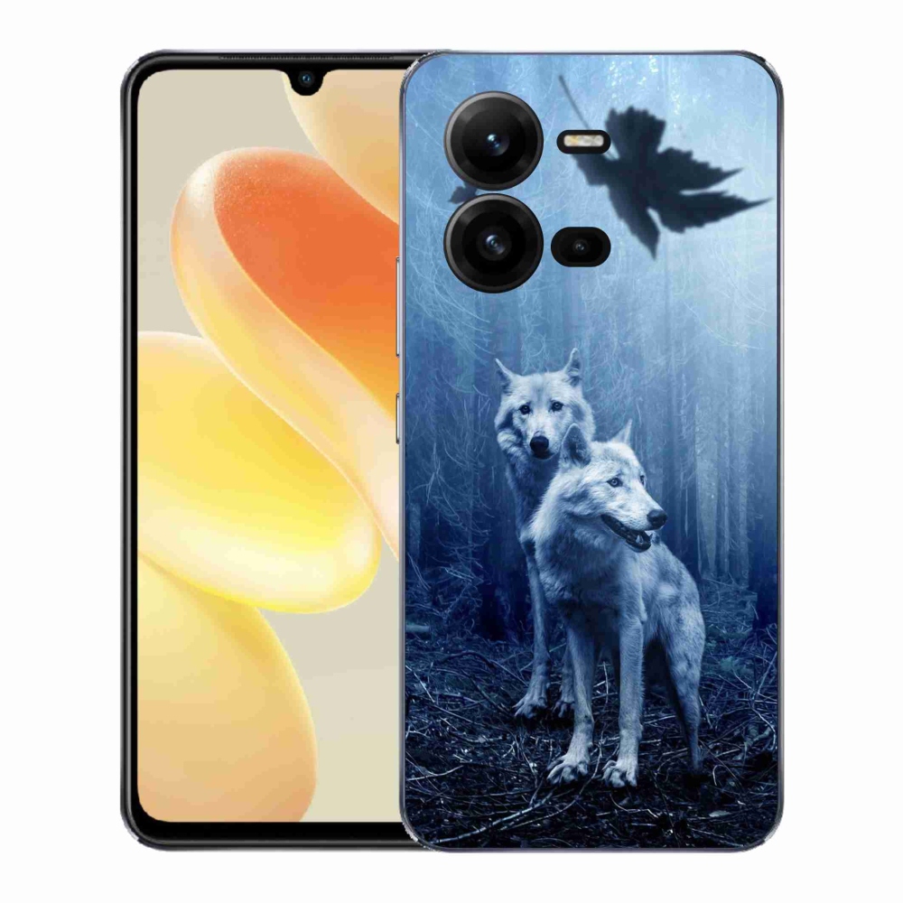 Gélový kryt mmCase na Vivo X80 Lite - vlci v lese