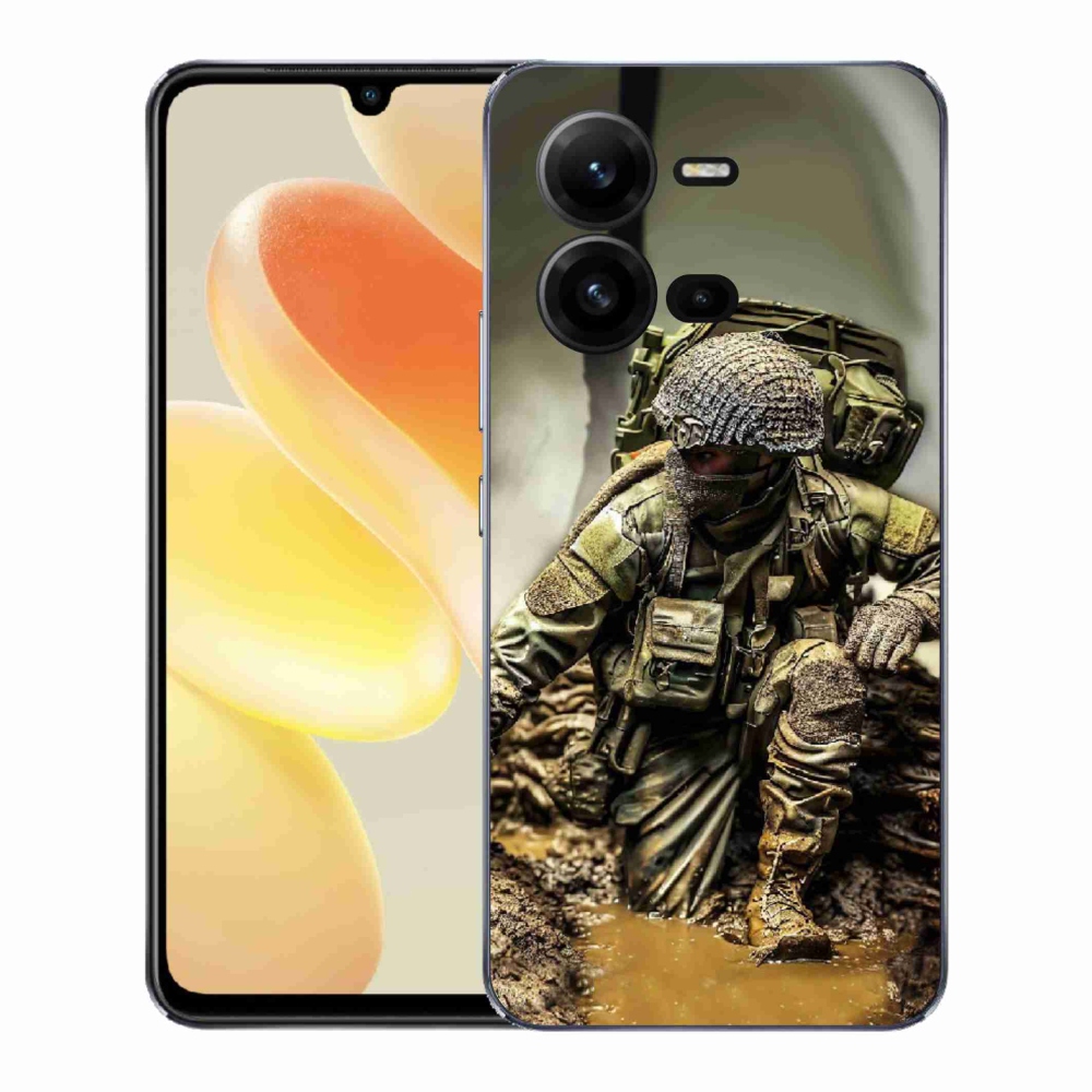 Gélový kryt mmCase na Vivo X80 Lite - vojak