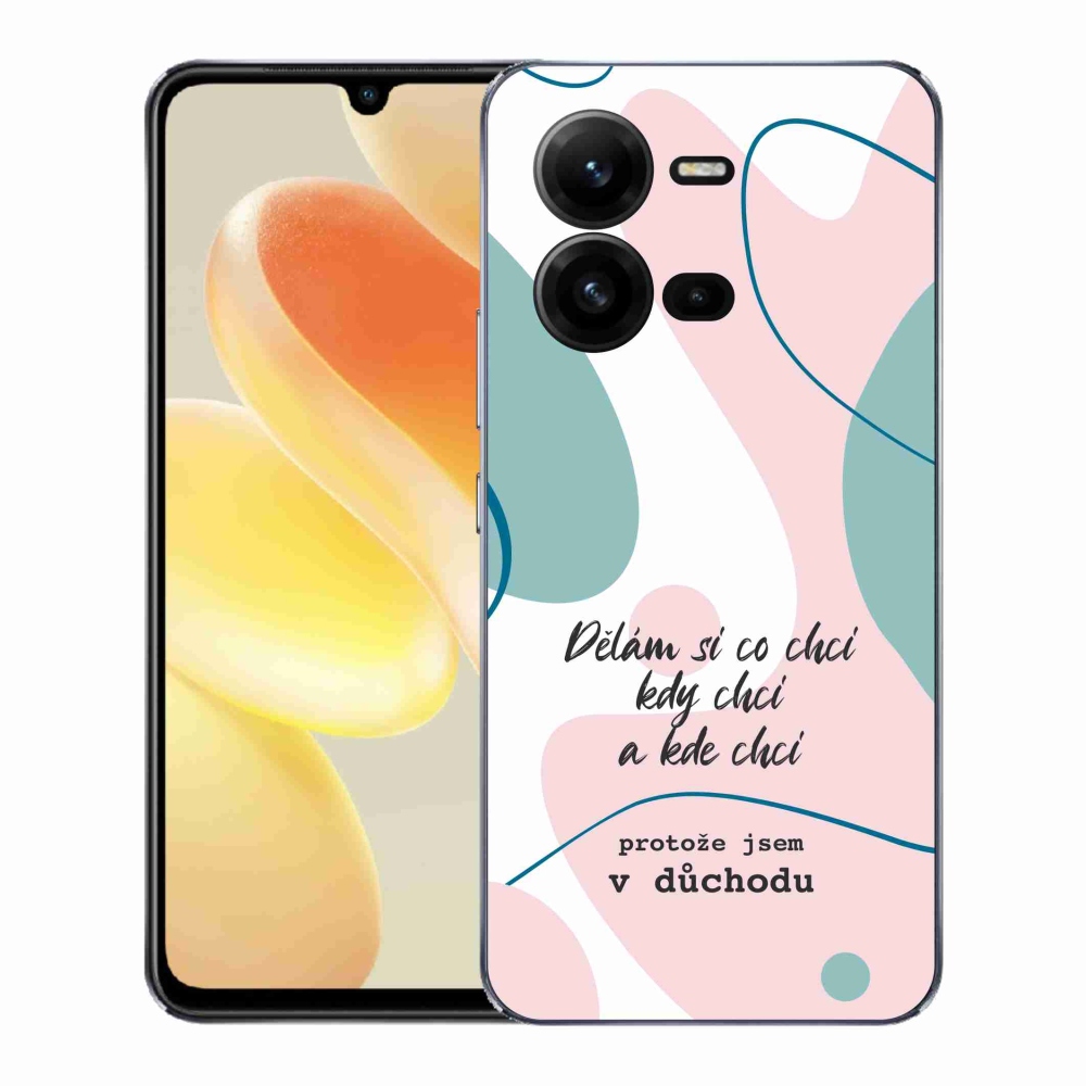 Gélový kryt mmCase na Vivo X80 Lite - vtipný text 10 biele pozadie
