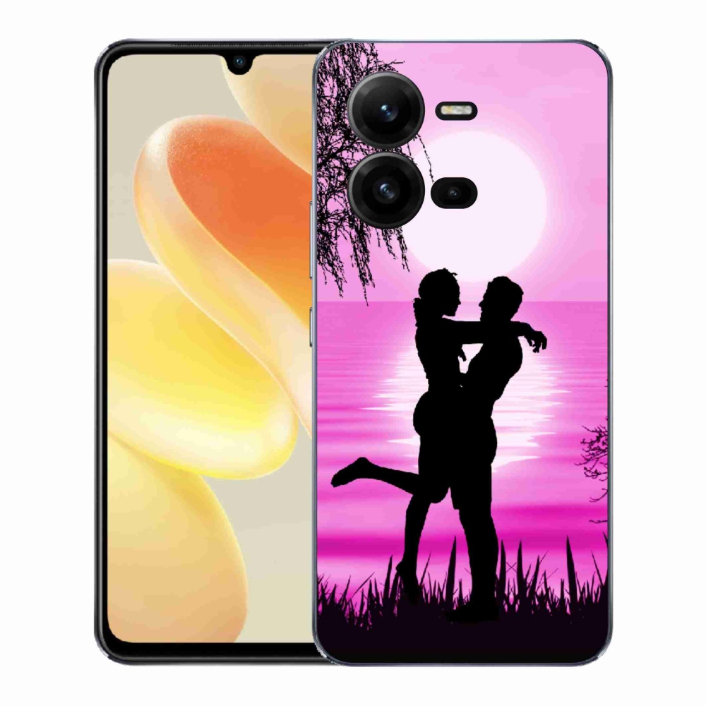 Gélový kryt mmCase na Vivo X80 Lite - západ slnka