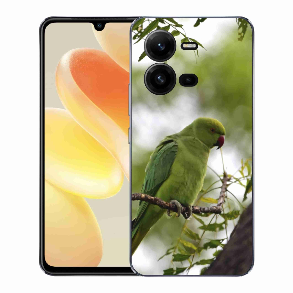 Gélový kryt mmCase na Vivo X80 Lite - zelený papagáj