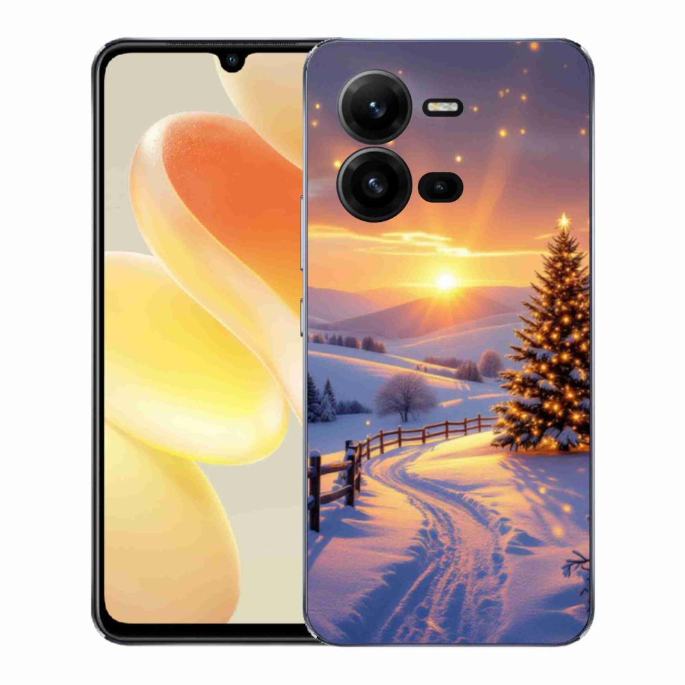 Gélový kryt mmCase na Vivo X80 Lite - zimná krajina