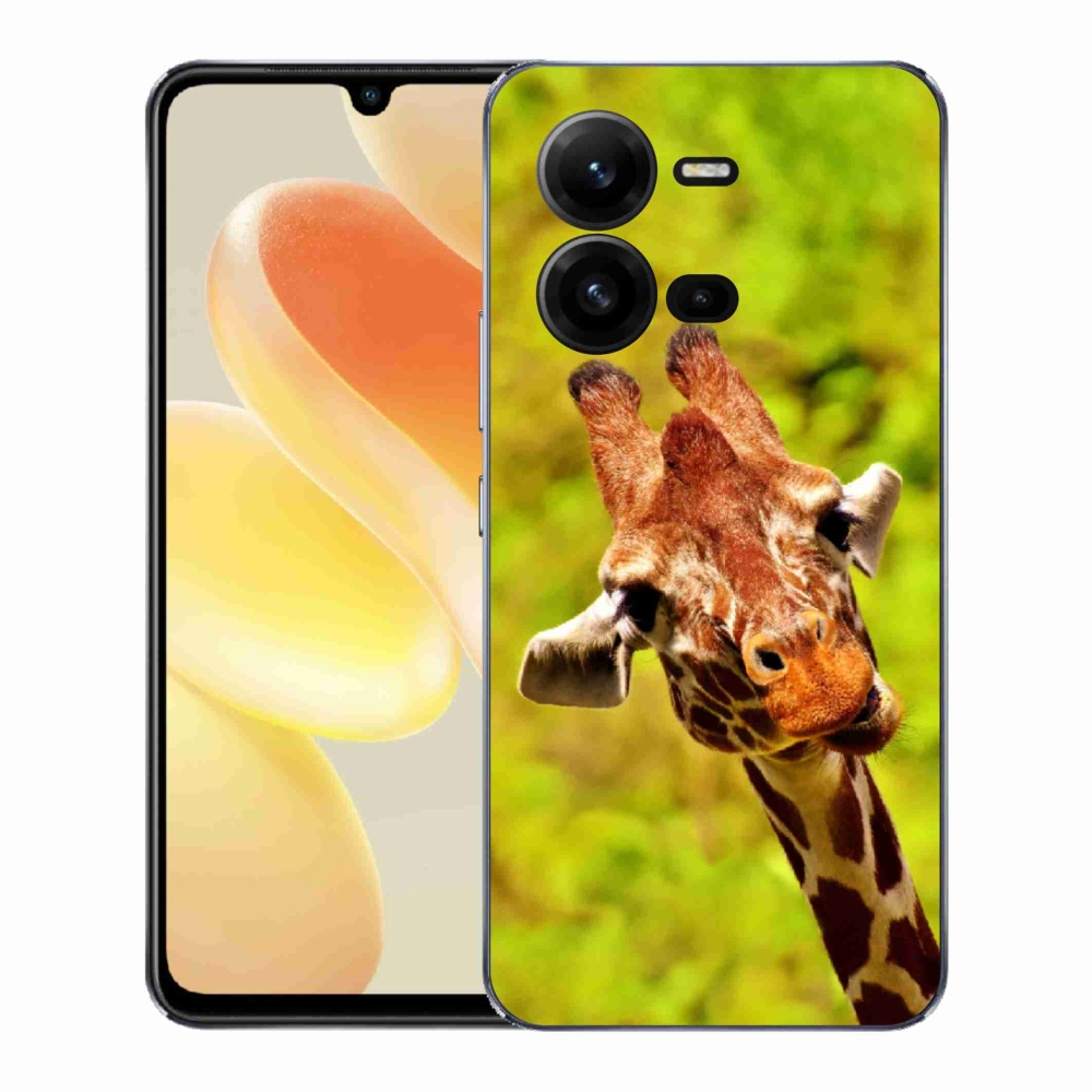 Gélový kryt mmCase na Vivo X80 Lite - žirafa