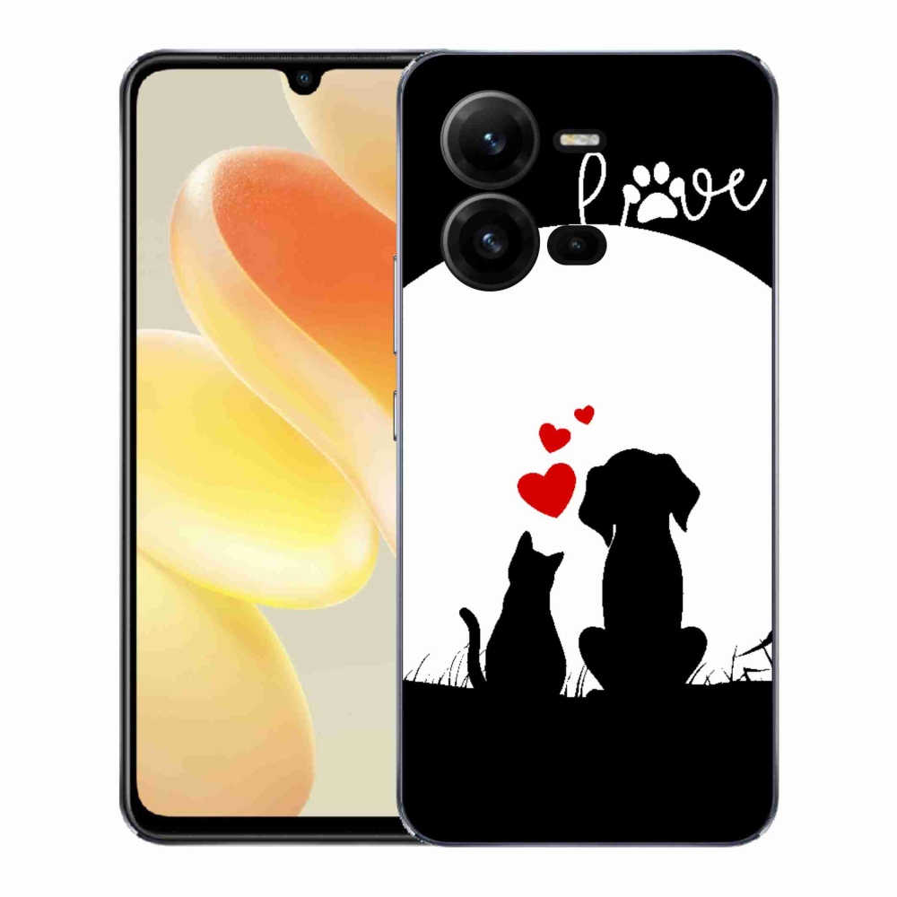 Gélový kryt mmCase na Vivo X80 Lite - zvieracia láska