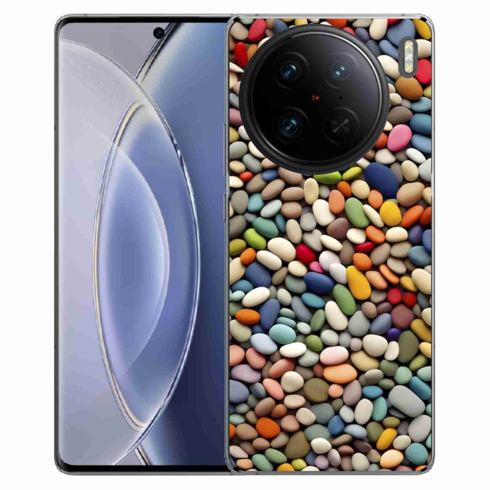 Gélový kryt mmCase na Vivo X90 Pro - farebné kamienky 2