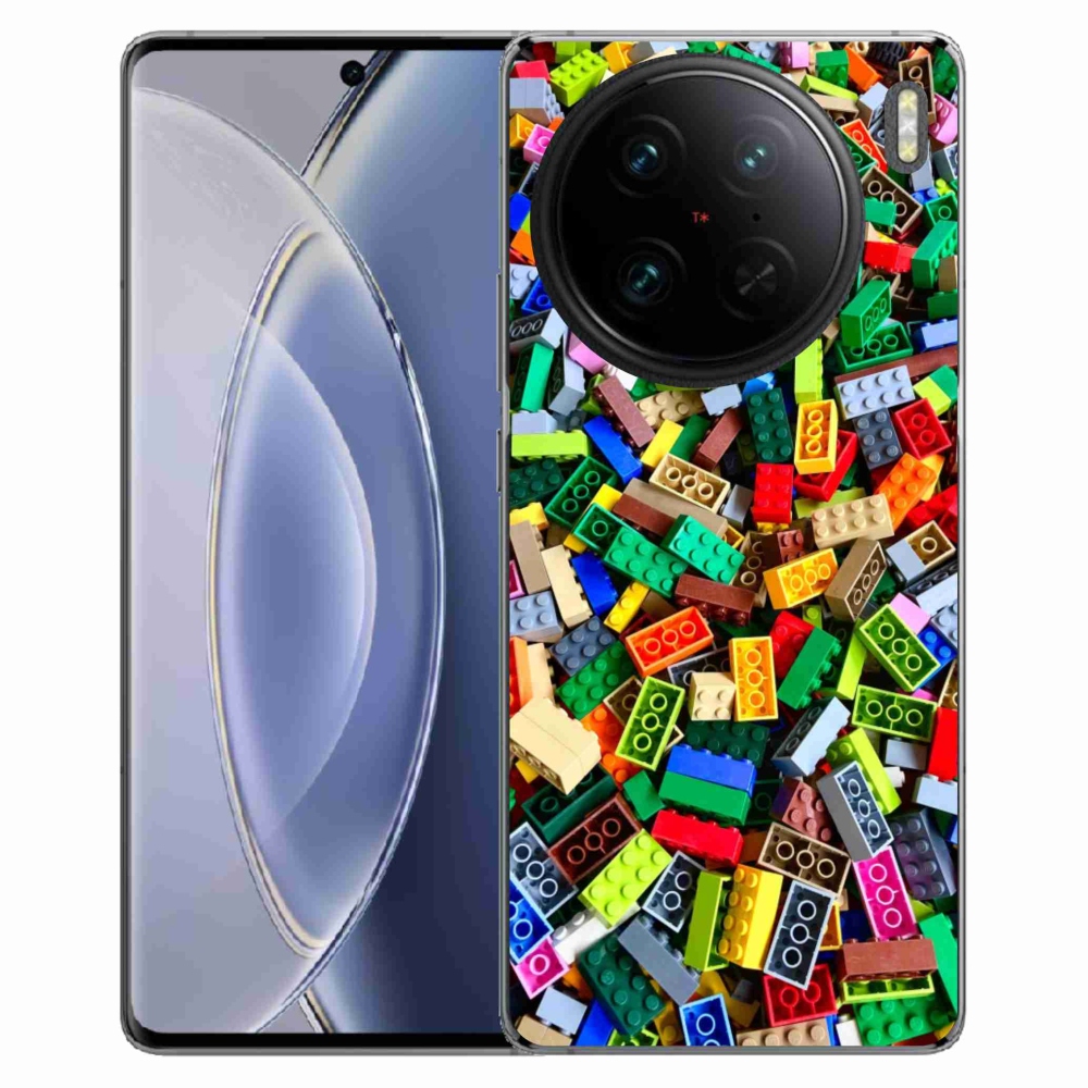 Gélový kryt mmCase na Vivo X90 Pro - farebné stavebné kocky