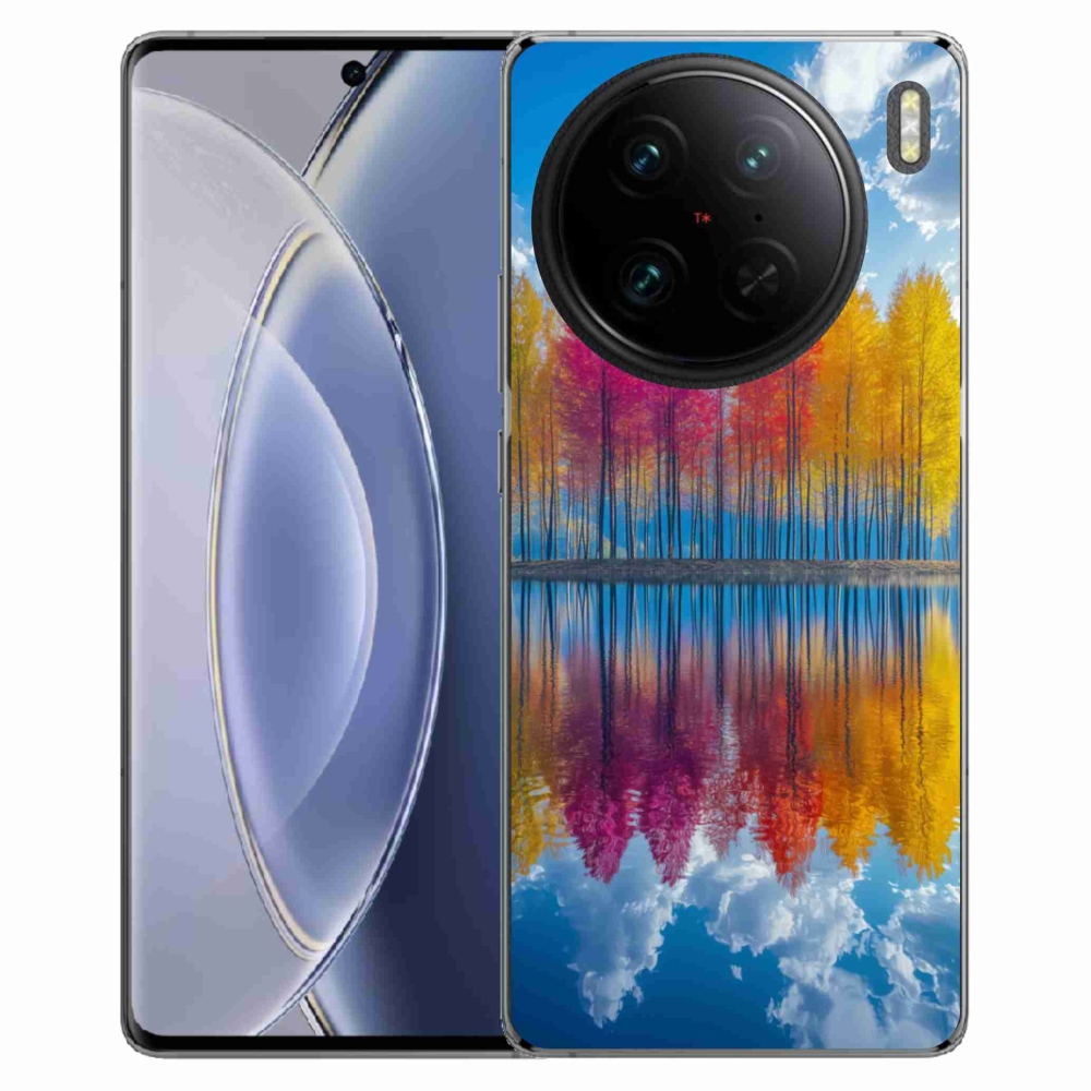 Gélový kryt mmCase na Vivo X90 Pro - farebné stromy