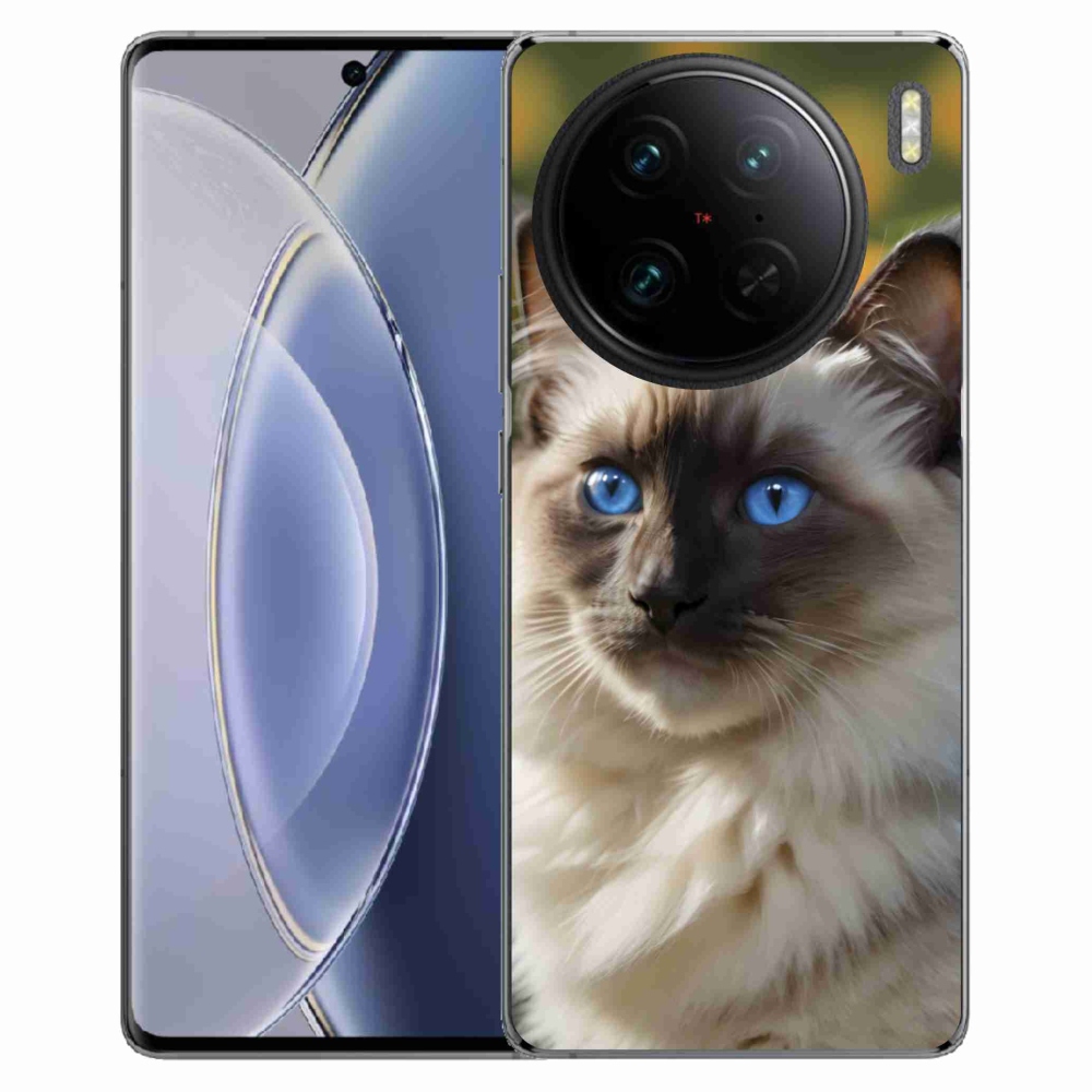 Gélový kryt mmCase na Vivo X90 Pro - biely ragdoll