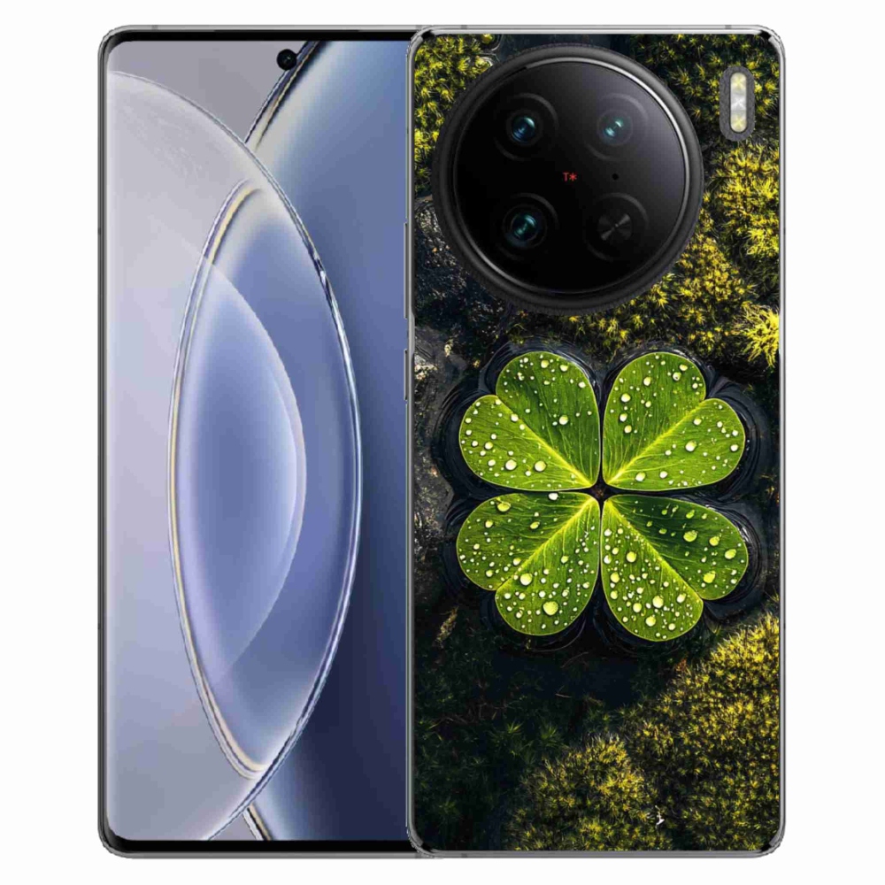 Gélový kryt mmCase na Vivo X90 Pro - štvorlístok