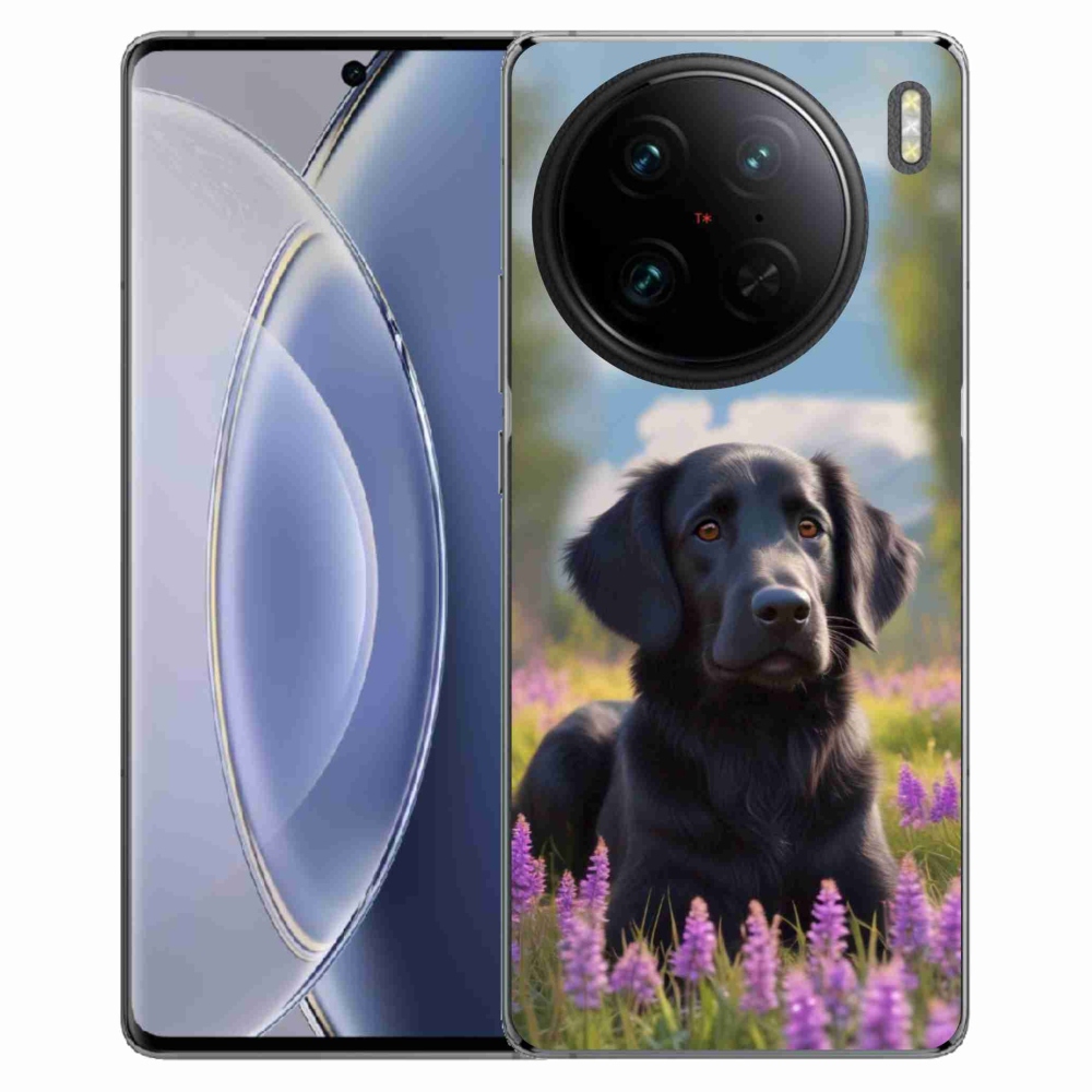 Gélový kryt mmCase na Vivo X90 Pro - elegantný čierny retriever