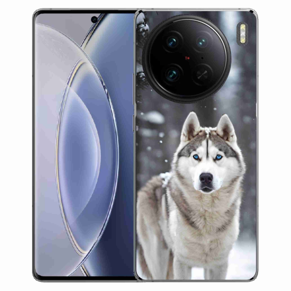 Gélový kryt mmCase na Vivo X90 Pro - husky 2