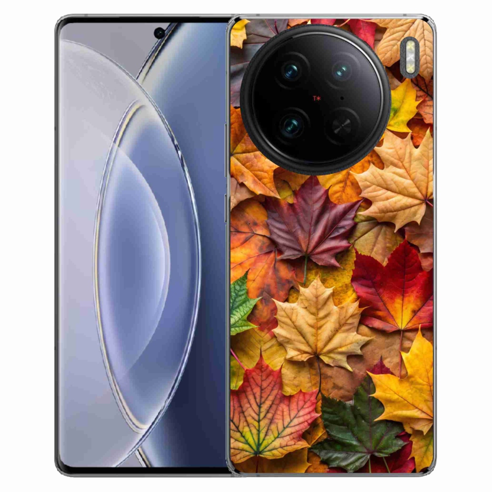 Gélový kryt mmCase na Vivo X90 Pro - javorové listy 2