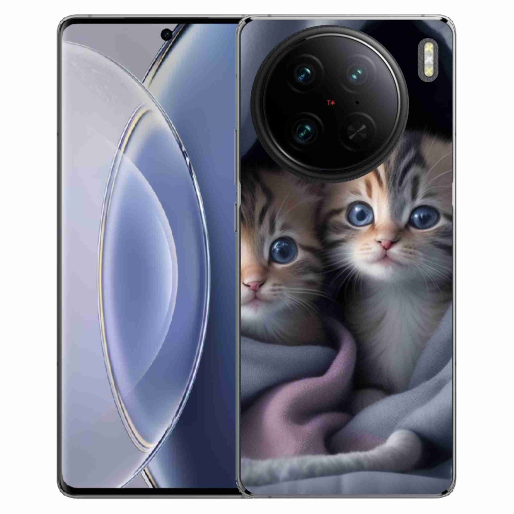 Gélový kryt mmCase na Vivo X90 Pro - mačacie duo 2