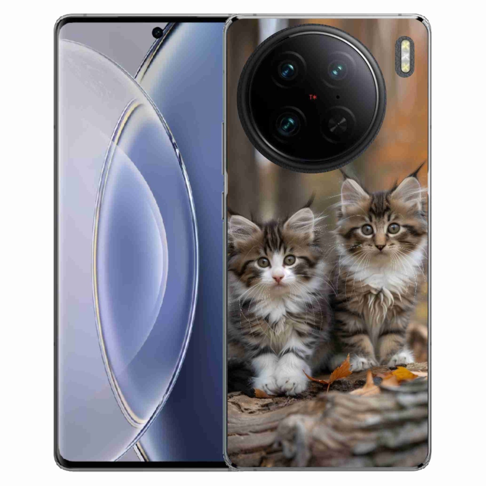 Gélový kryt mmCase na Vivo X90 Pro - mačacie duo 3