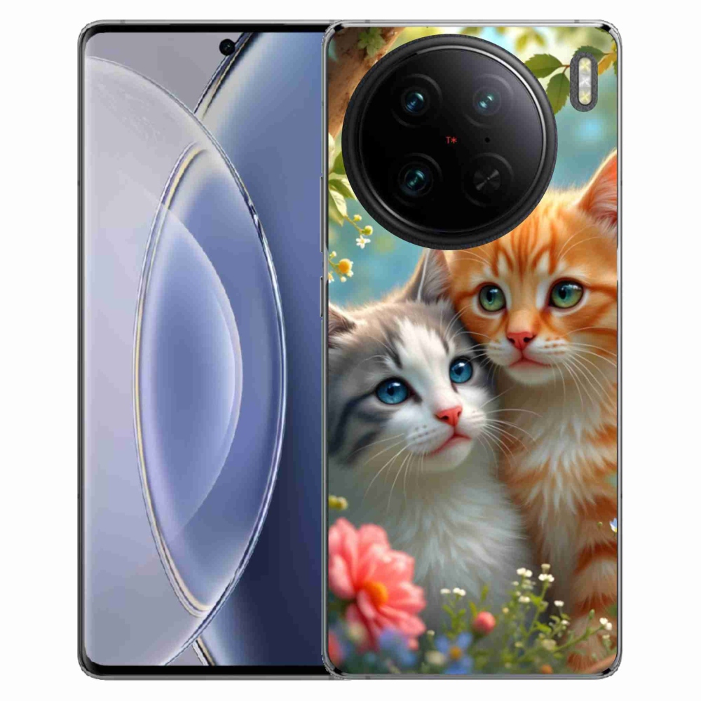 Gélový kryt mmCase na Vivo X90 Pro - mačacia láska 2