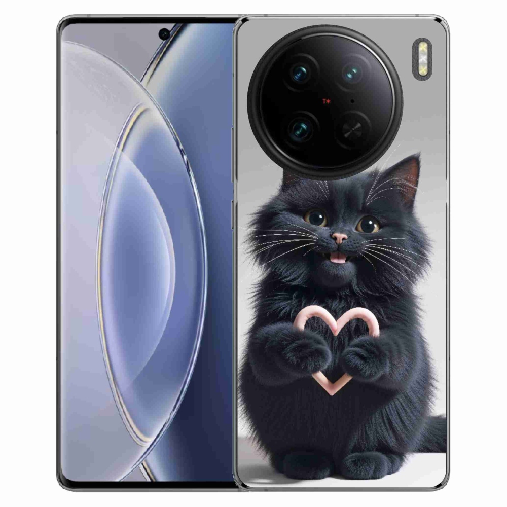 Gélový kryt mmCase na Vivo X90 Pro - mačacia láska 3