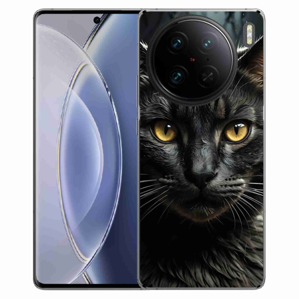 Gélový kryt mmCase na Vivo X90 Pro - mačacie pohľad 3