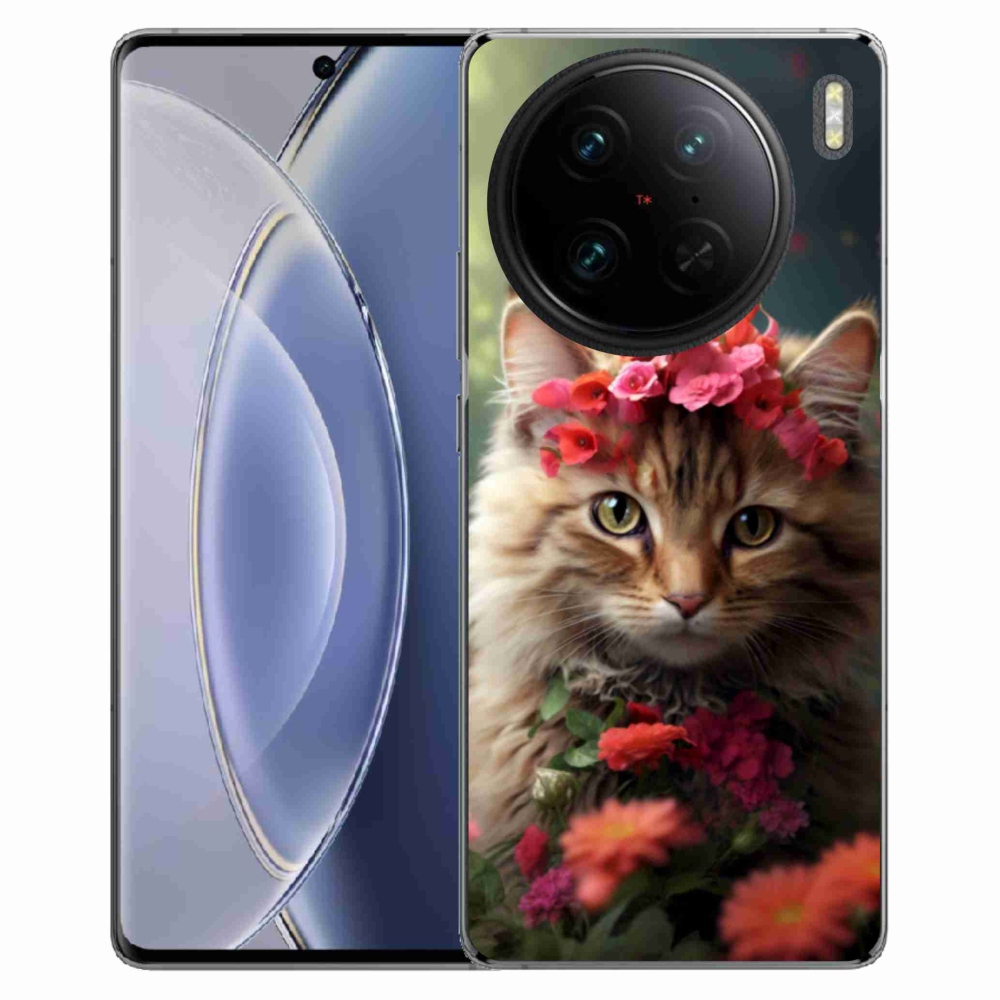 Gélový kryt mmCase na Vivo X90 Pro - mačacia princezná