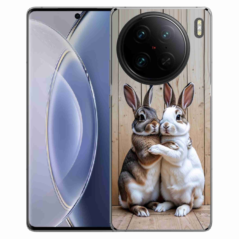 Gélový kryt mmCase na Vivo X90 Pro - králičie pár