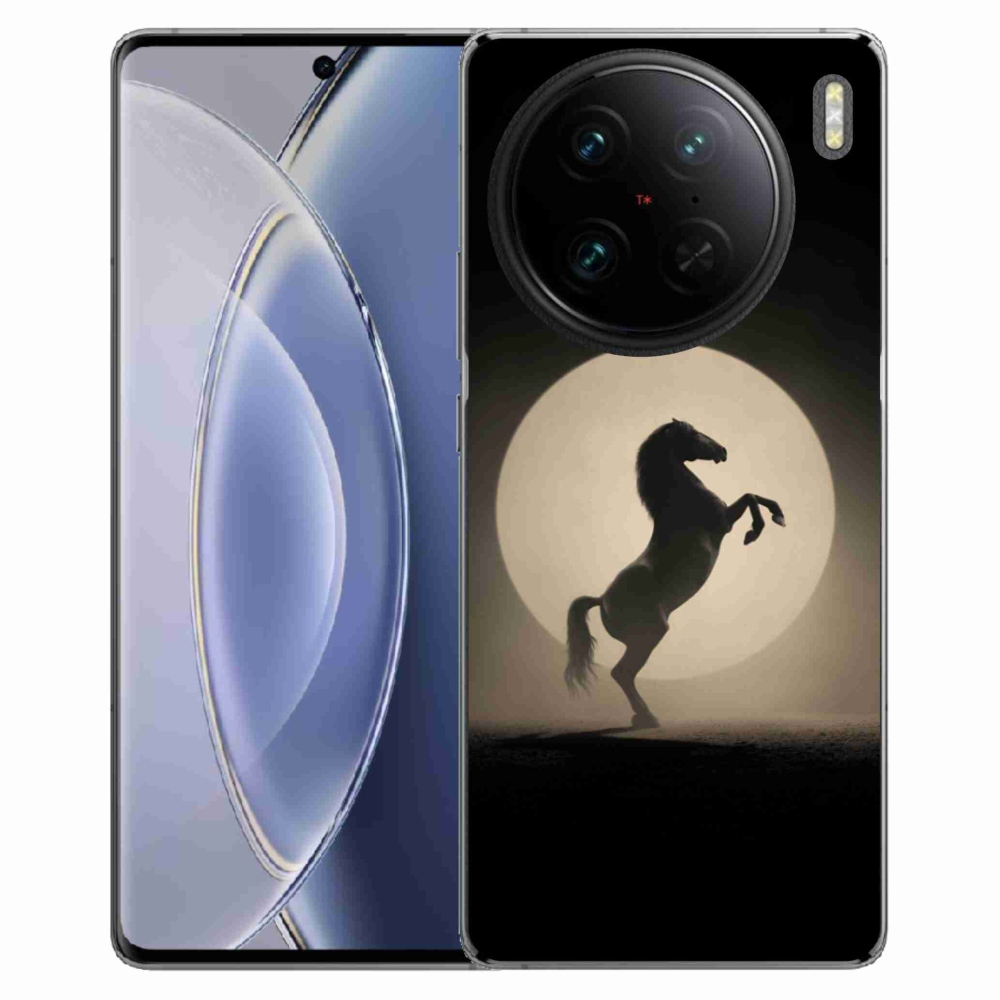 Gélový kryt mmCase na Vivo X90 Pro - kôň v siluete