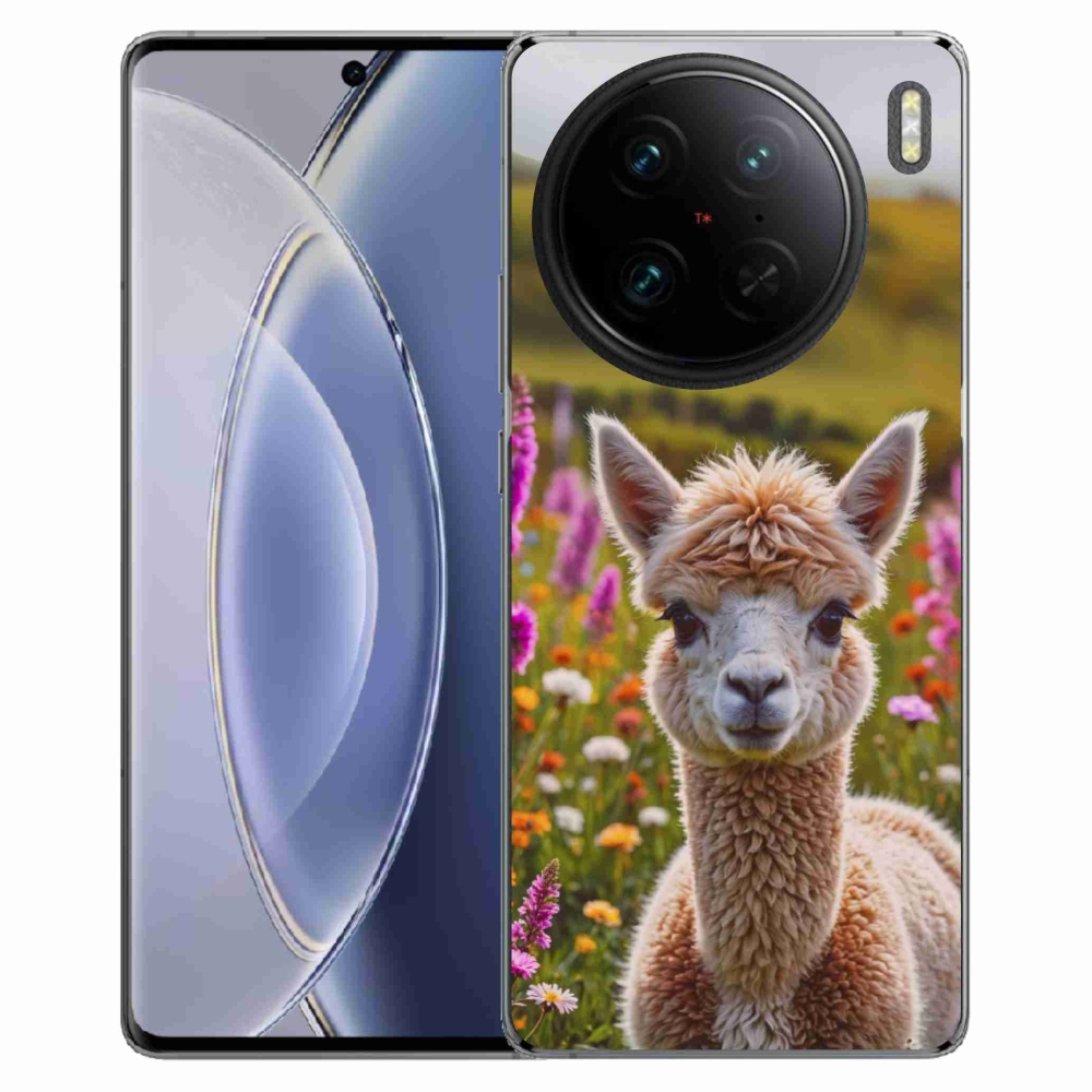 Gélový kryt mmCase na Vivo X90 Pro - lama na lúke