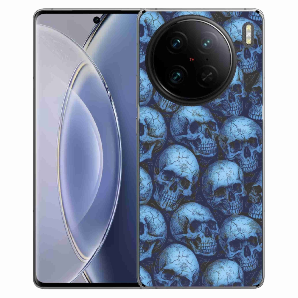 Gélový kryt mmCase na Vivo X90 Pro - lebky