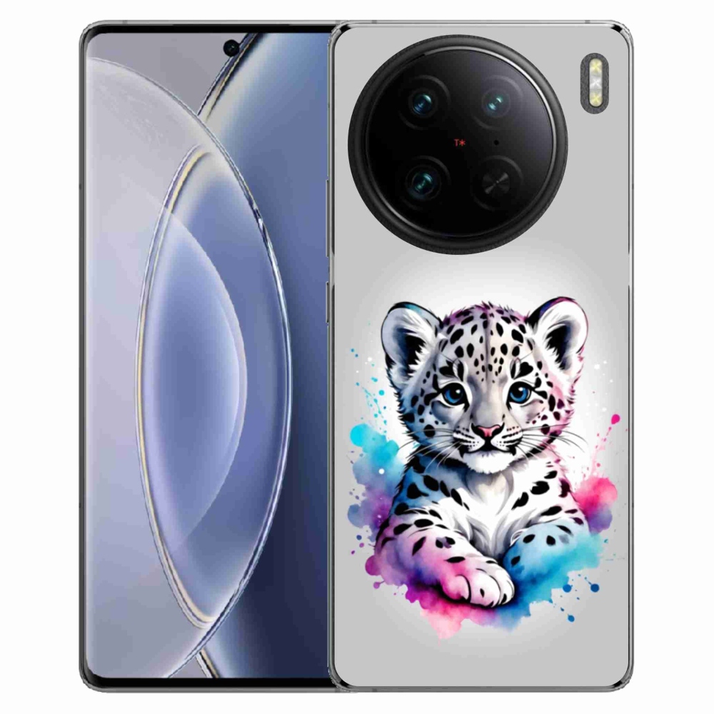 Gélový kryt mmCase na Vivo X90 Pro - leopardej mláďa