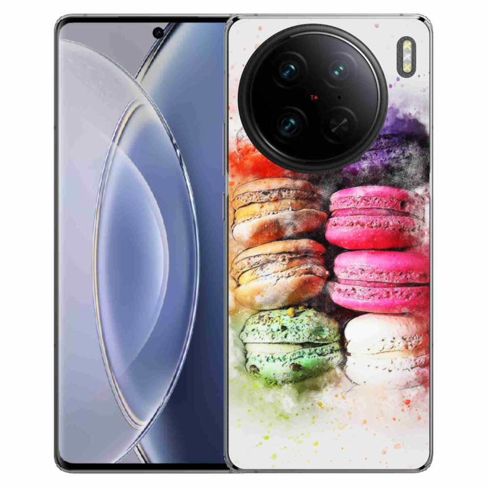 Gélový kryt mmCase na Vivo X90 Pro - makrónky
