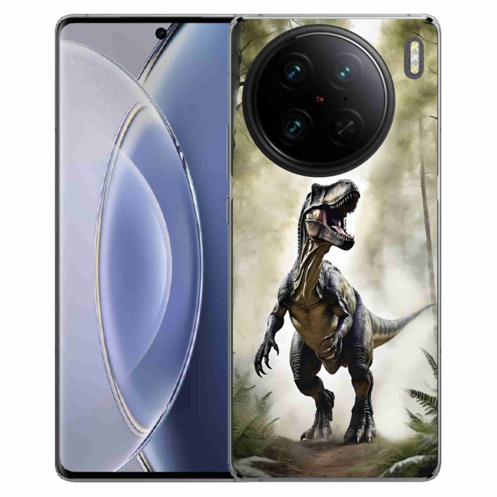 Gélový kryt mmCase na Vivo X90 Pro - naštvaný T-Rex