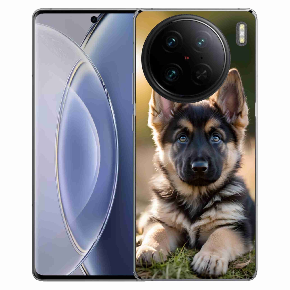 Gélový kryt mmCase na Vivo X90 Pro - nemecký ovčiak v prírode