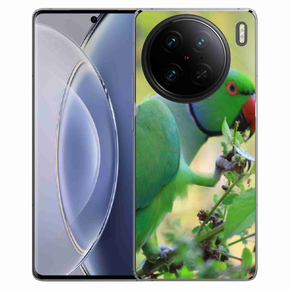 Gélový kryt mmCase na Vivo X90 Pro - papagáj Alexandr