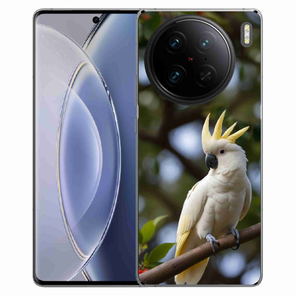 Gélový kryt mmCase na Vivo X90 Pro - papagáj kakadu 3