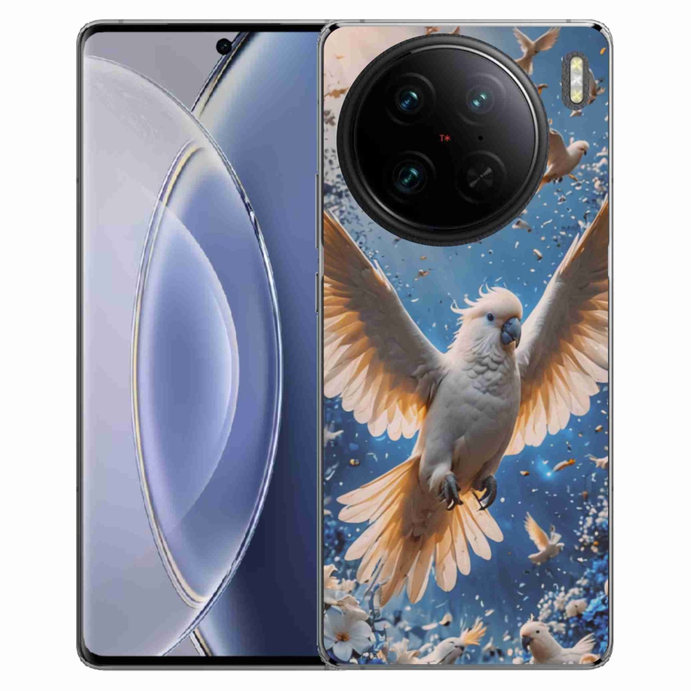 Gélový kryt mmCase na Vivo X90 Pro - papagáj kakadu