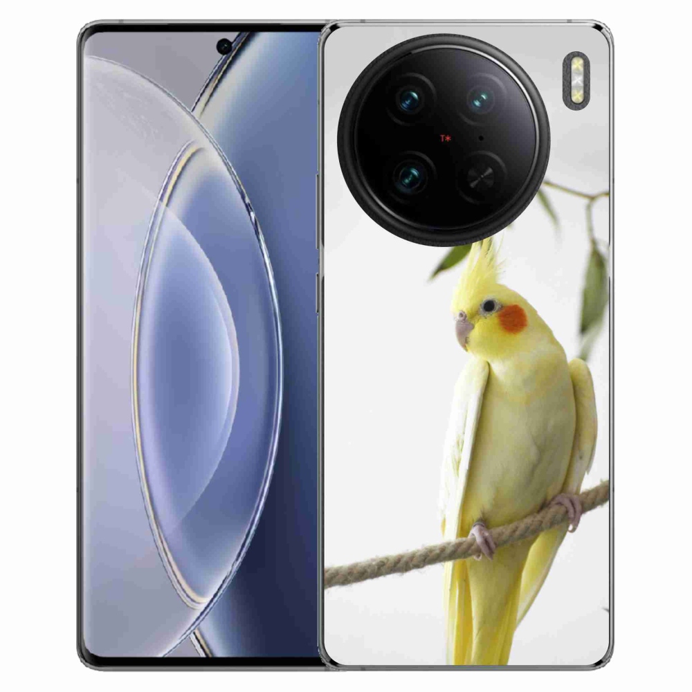 Gélový kryt mmCase na Vivo X90 Pro - papagáj korela chocholatá