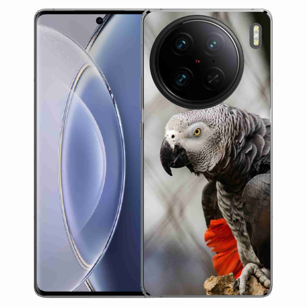 Gélový kryt mmCase na Vivo X90 Pro - papagáj žako 3