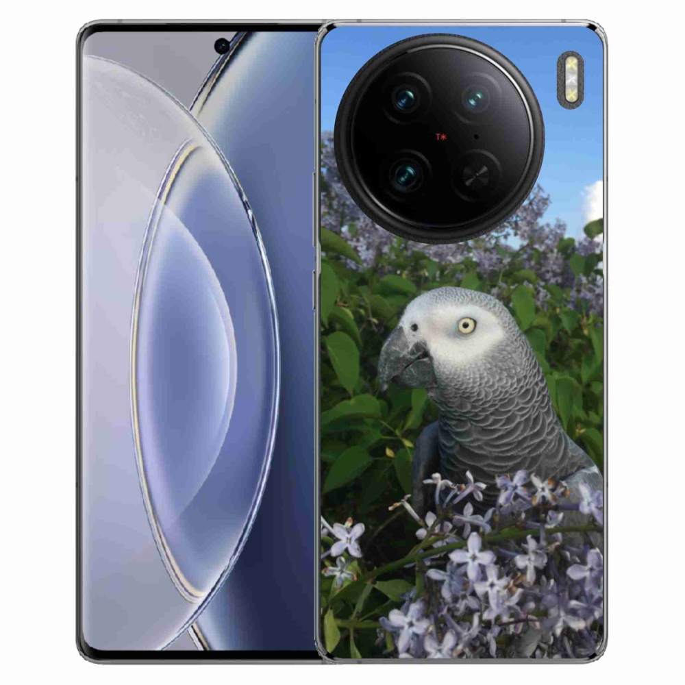 Gélový kryt mmCase na Vivo X90 Pro - papagáj žako