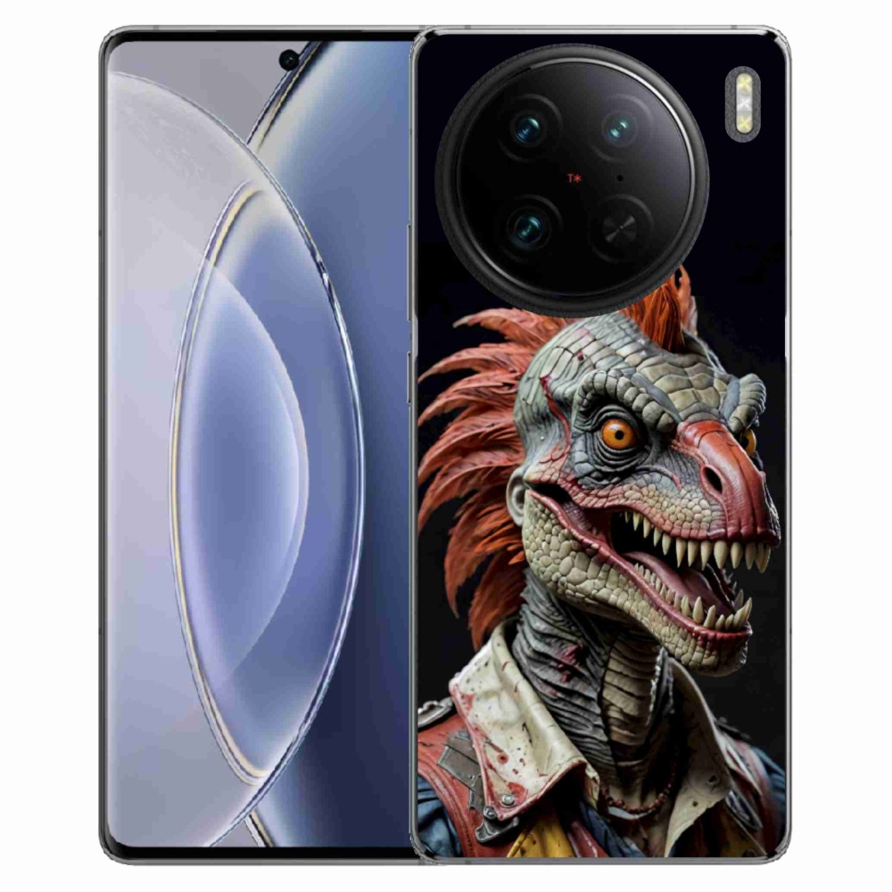 Gélový kryt mmCase na Vivo X90 Pro - punk dinosaurus