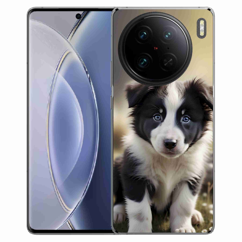 Gélový kryt mmCase na Vivo X90 Pro - roztomilá border kólia