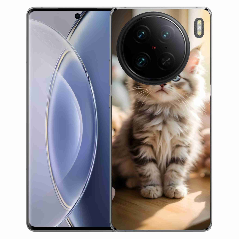 Gélový kryt mmCase na Vivo X90 Pro - roztomilé mačiatko 10