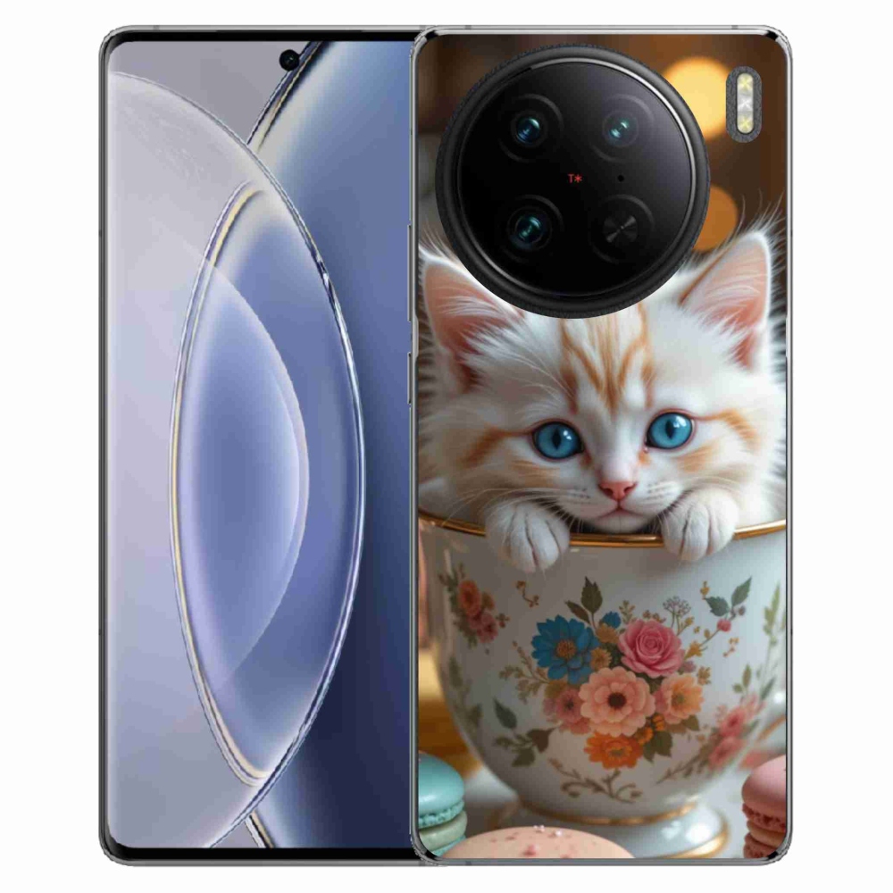 Gélový kryt mmCase na Vivo X90 Pro - roztomilé mačiatko 6