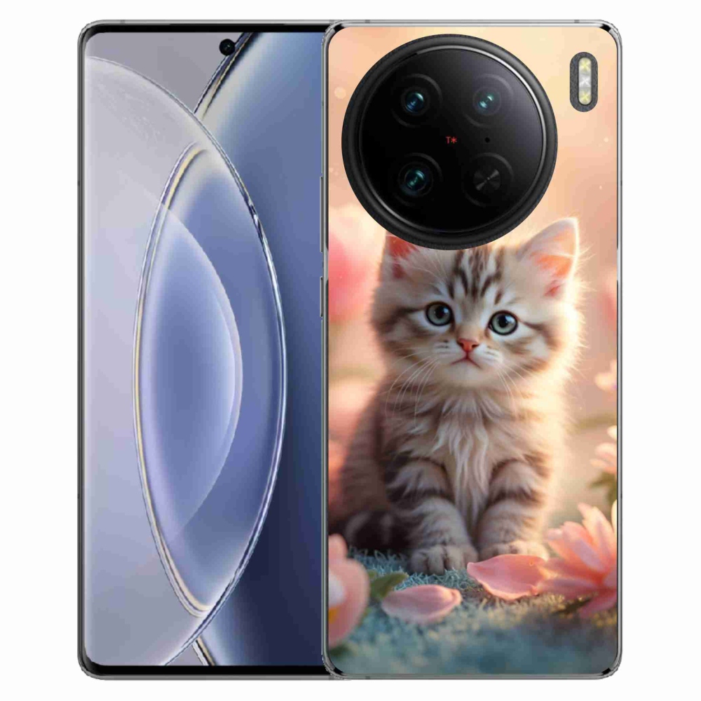 Gélový kryt mmCase na Vivo X90 Pro - roztomilé mačiatko 8