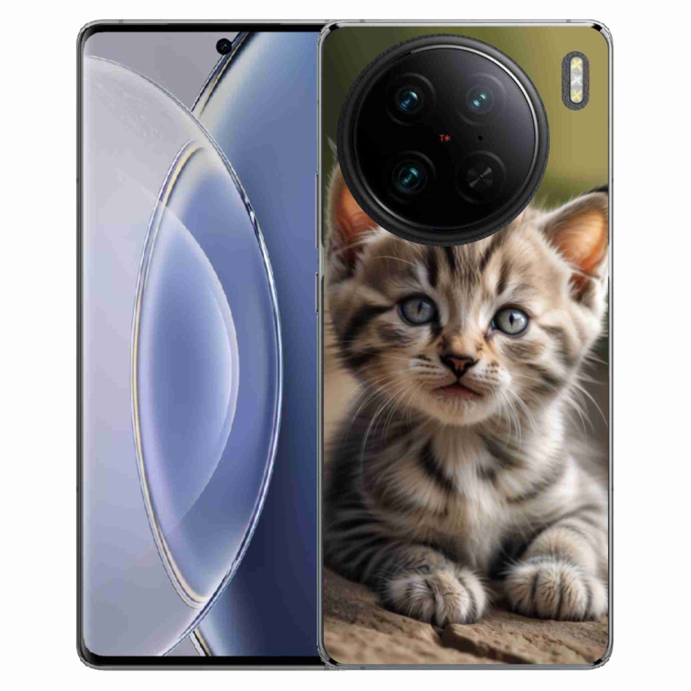 Gélový kryt mmCase na Vivo X90 Pro - roztomilé mačiatko 9