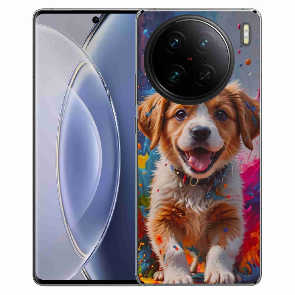 Gélový kryt mmCase na Vivo X90 Pro - roztomilé šteňa 3