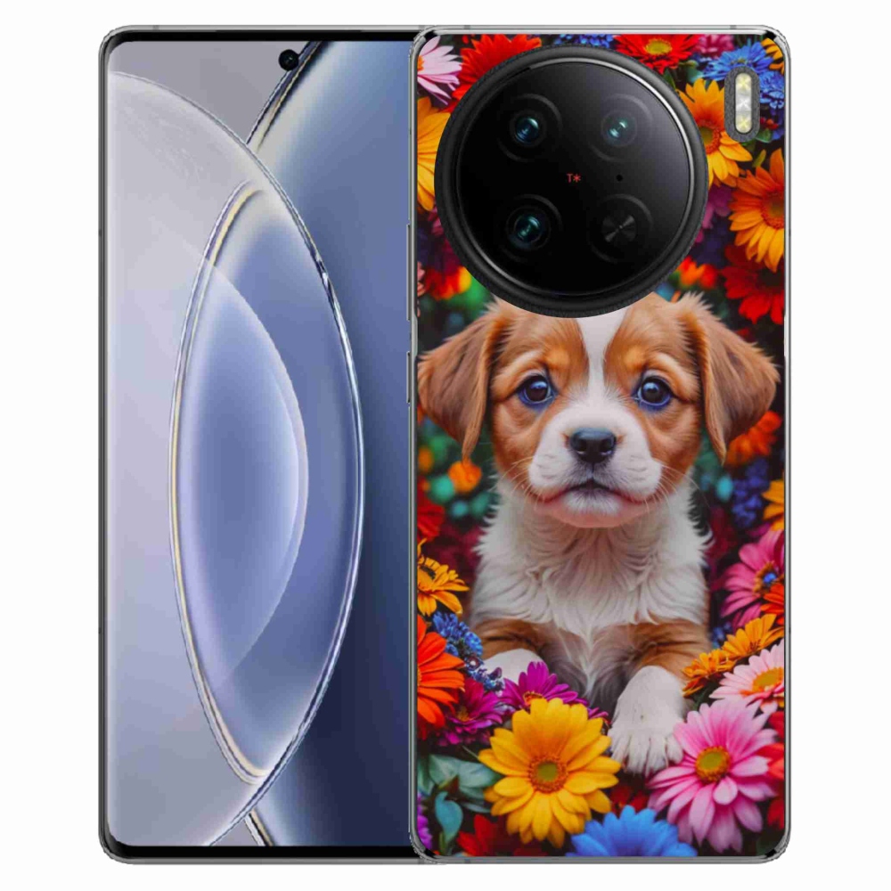 Gélový kryt mmCase na Vivo X90 Pro - roztomilé šteňa