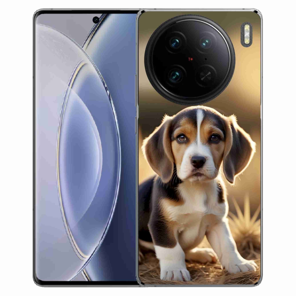 Gélový kryt mmCase na Vivo X90 Pro - roztomilý bígl